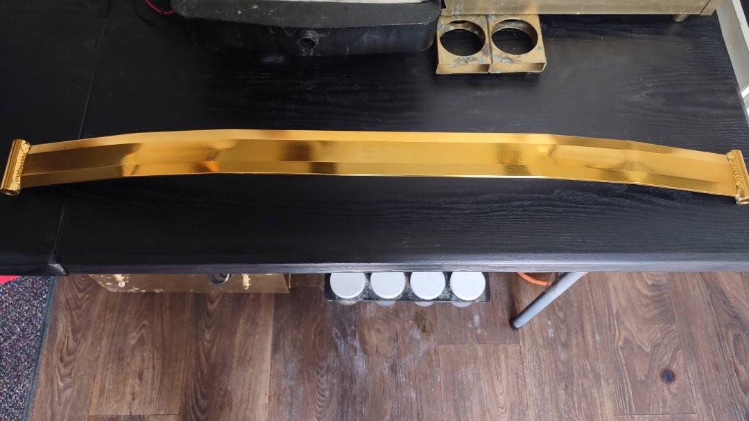 ChromeKarats gold plating work — Cadillac Gold Hood Ornament & Emblems